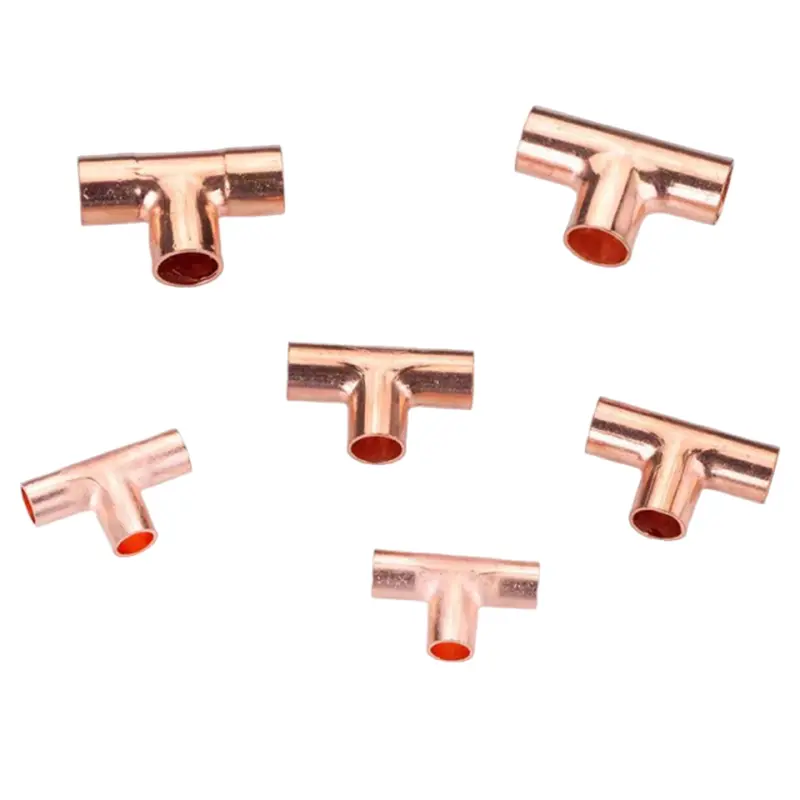 Air Conditioning Dedicated Copper Equal Tee Copper Pipe Fittings